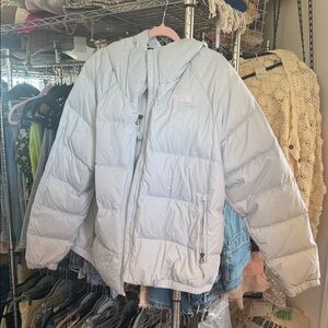 The North Face Silver Puffer Jacket